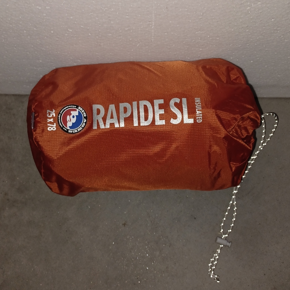Big Agnes Rapide SL Insulated Sleeping Pad - Orange 25×78